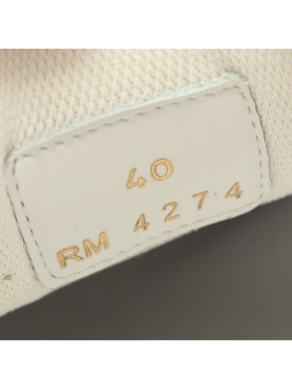 Celine Sneakers Triomphe C00 Dp40 White Gray Beige Leather - Picture 6 of 9